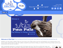 Tablet Screenshot of paw-pals.co.uk